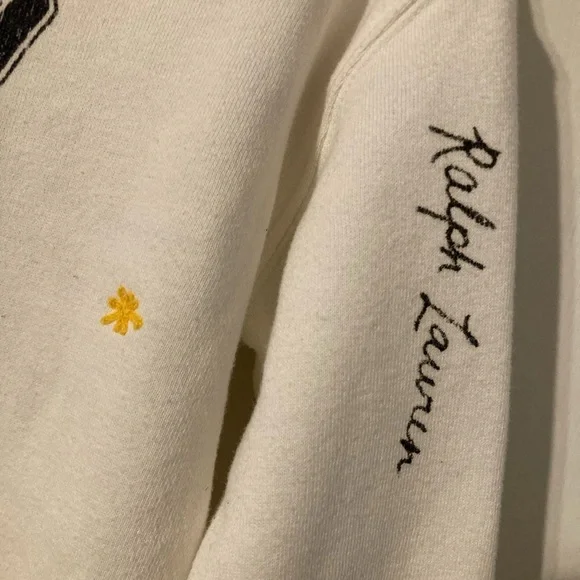 POLO Ralph Lauren White Kindness Graphic Hoodie Sz M - Picture 5 of 13